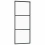 Voir la diapositive 5 : VIDAXL Porte coulissante kit de quincaillerie noir 76x205 cm verre ESG