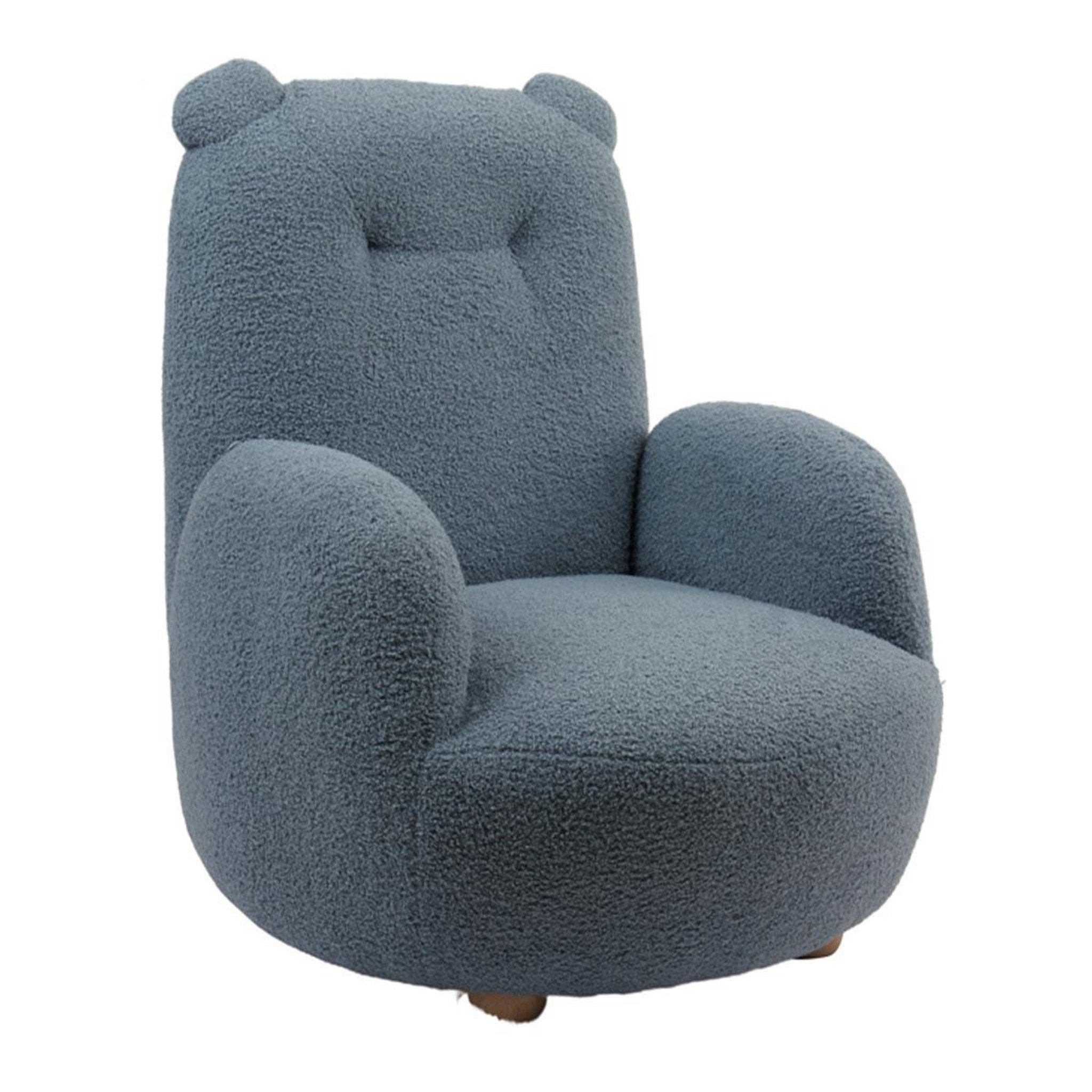 Voir la diapositive 2 : Paris Prix Fauteuil enfant ours  rocky  67cm bleu