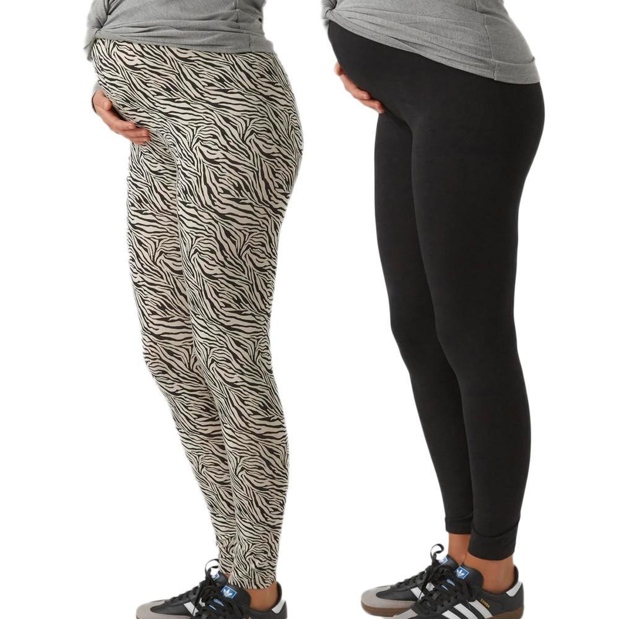 MAMALICIOUS X2 Leggings de Grossesse Beige/ Femme Mamalicious Lemma. Coloris disponibles : Noir