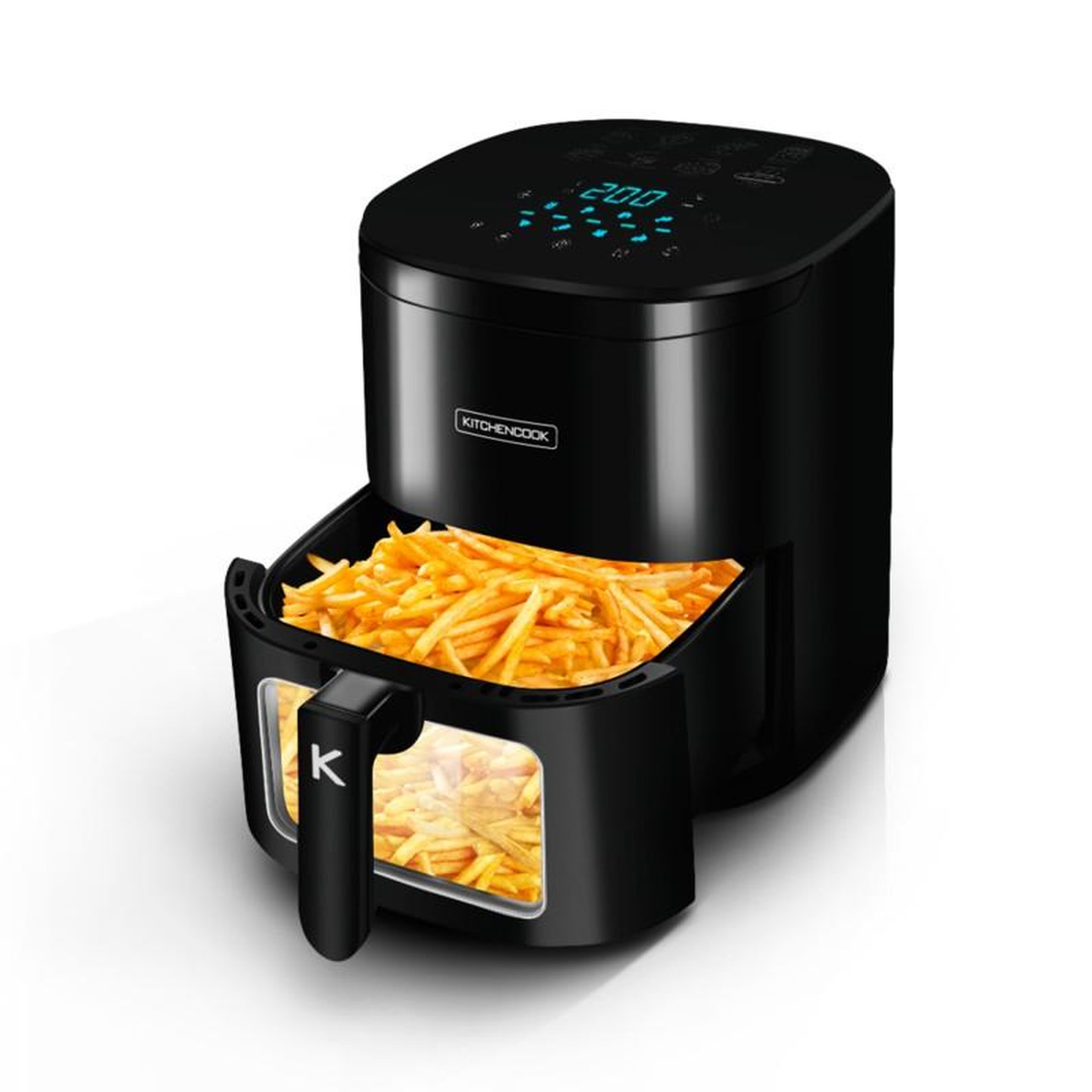 Voir la diapositive 2 : KITCHENCOOK Friteuse Sans Huile De  6.5l  8 Programmes Airmed6 W De Kichencook