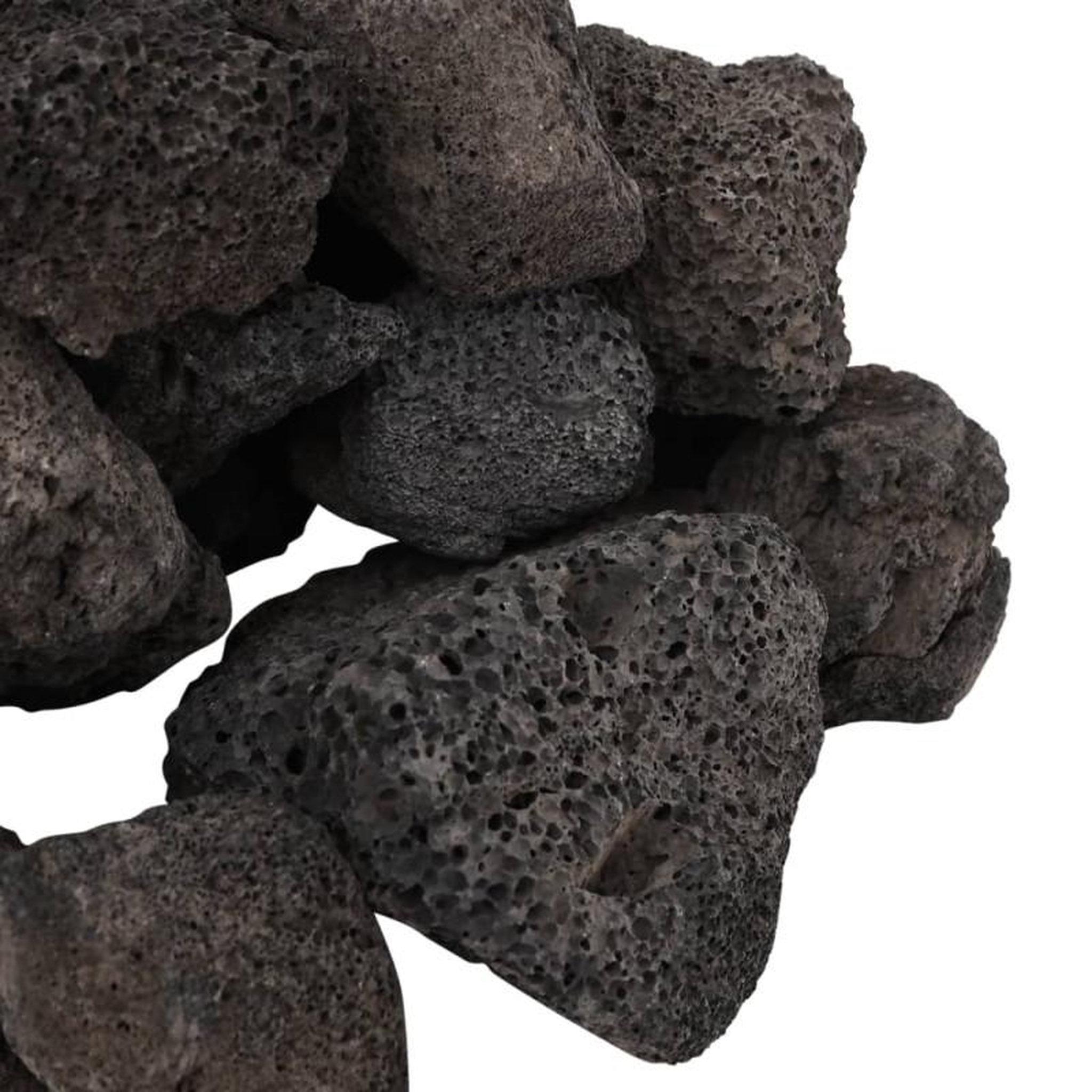 Voir la diapositive 5 : VIDAXL Roches volcaniques 25 kg noir 5 8 cm
