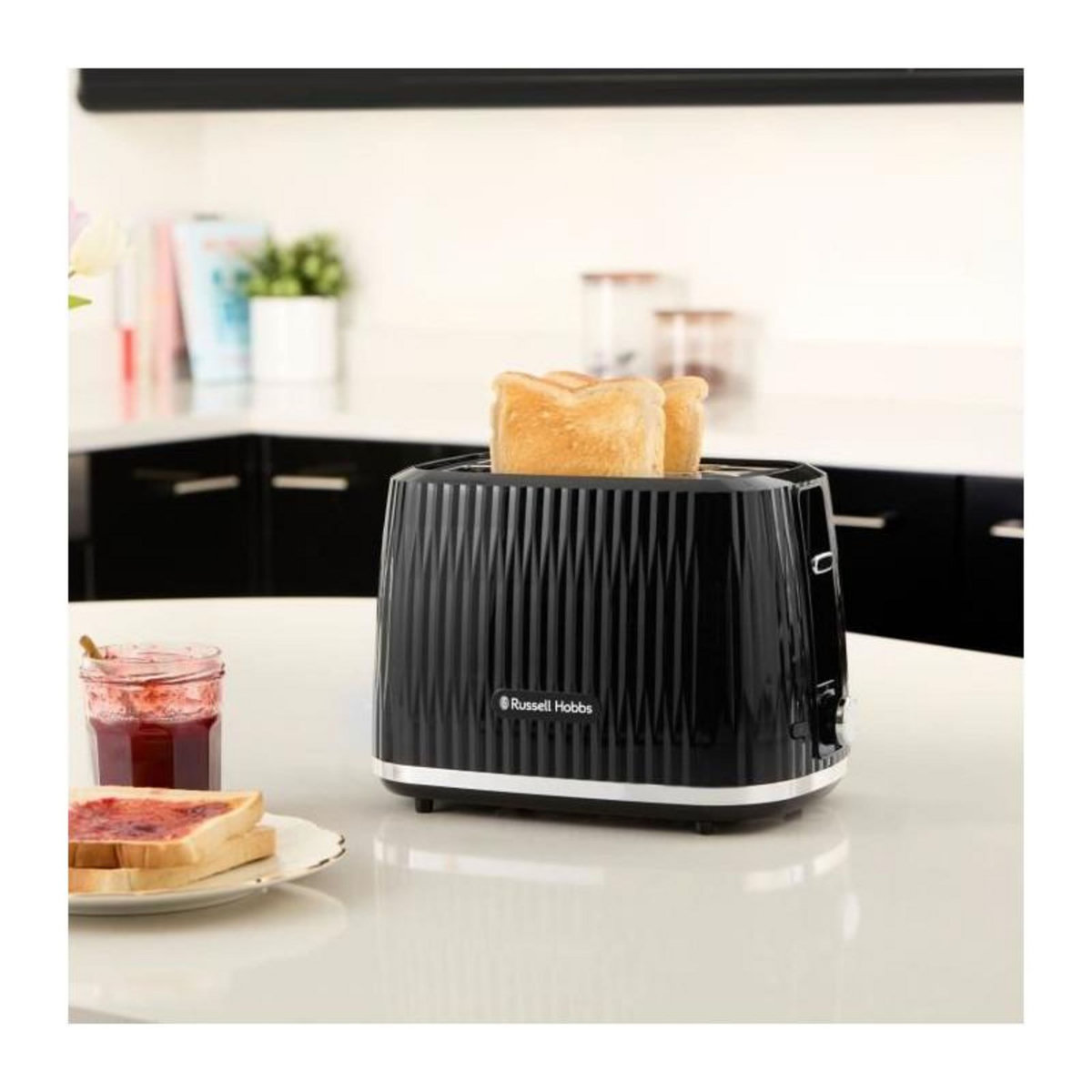 Russell Hobbs Grille-pain - RUSSELL HOBBS - EDEN - 800 W - 2 fentes - Noir