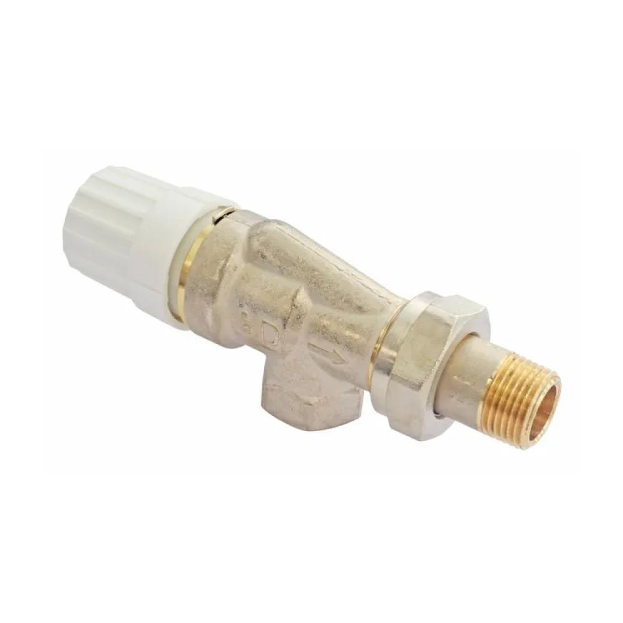 CENTRALE BRICO Corps thermostatique équerre inversée en laiton, raccord Femelle 12/17