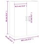 Voir la diapositive 6 : VIDAXL Armoire murale gris beton 69,5x34x90 cm