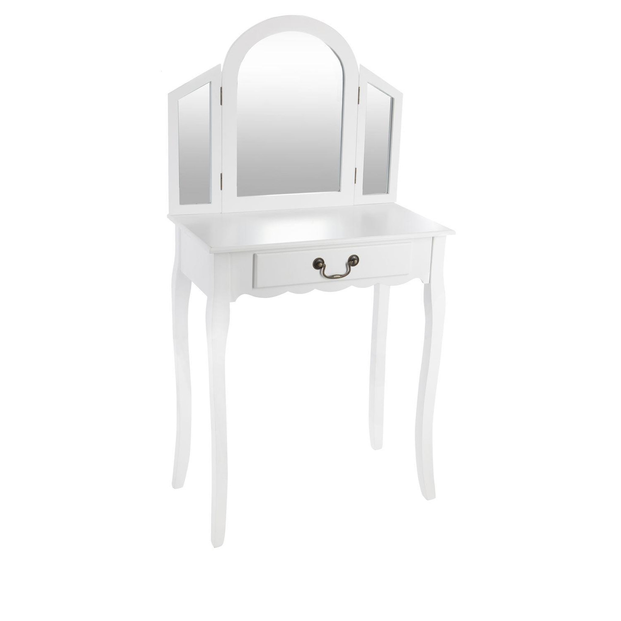 ATMOSPHERA Coiffeuse Aurell - L. 65 x H. 128 cm - Blanc