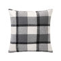 Voir la diapositive 1 : Paris Prix Coussin Tartan en Velours  Ecossais  45x45cm Anthracite