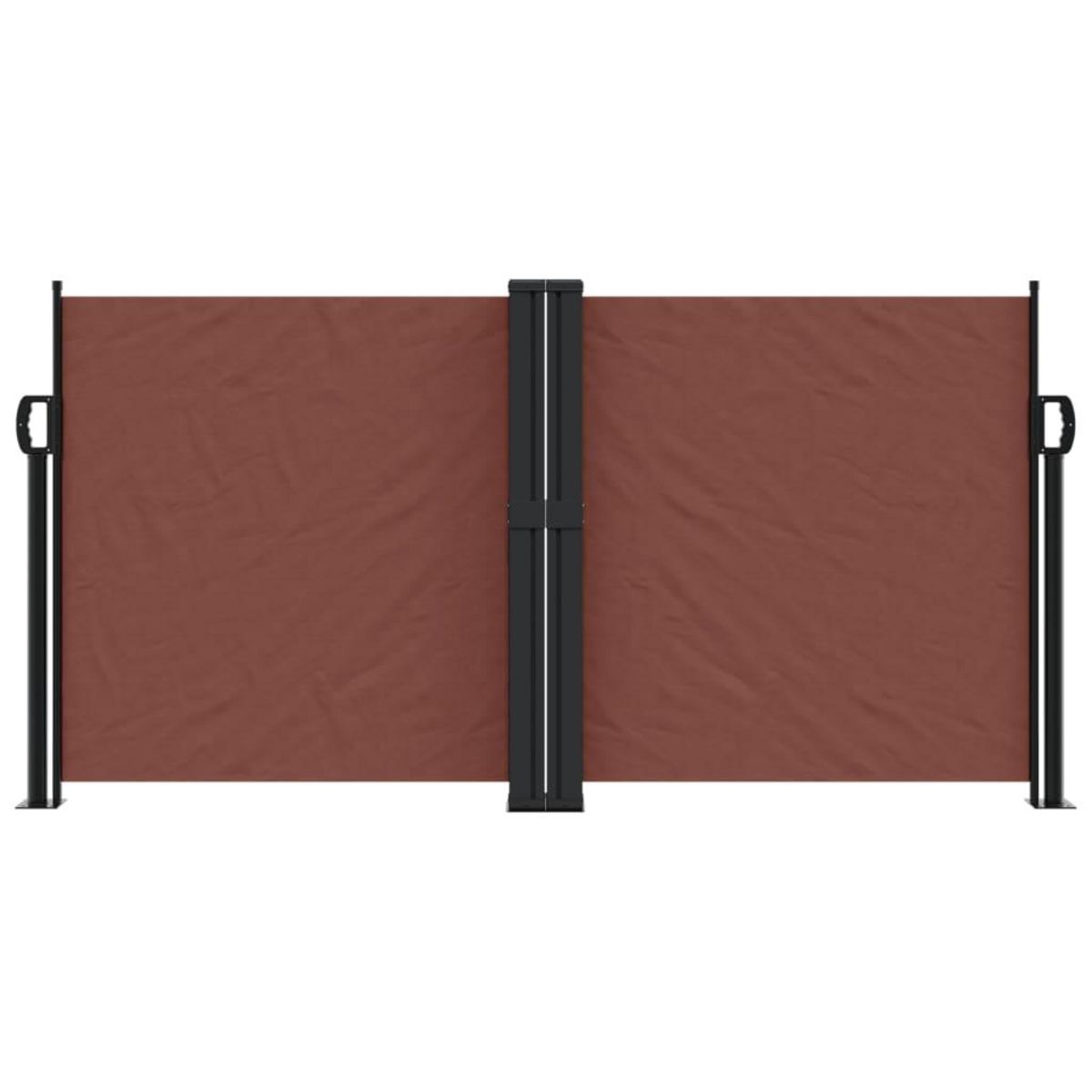 VIDAXL Auvent lateral retractable marron 120x1000 cm