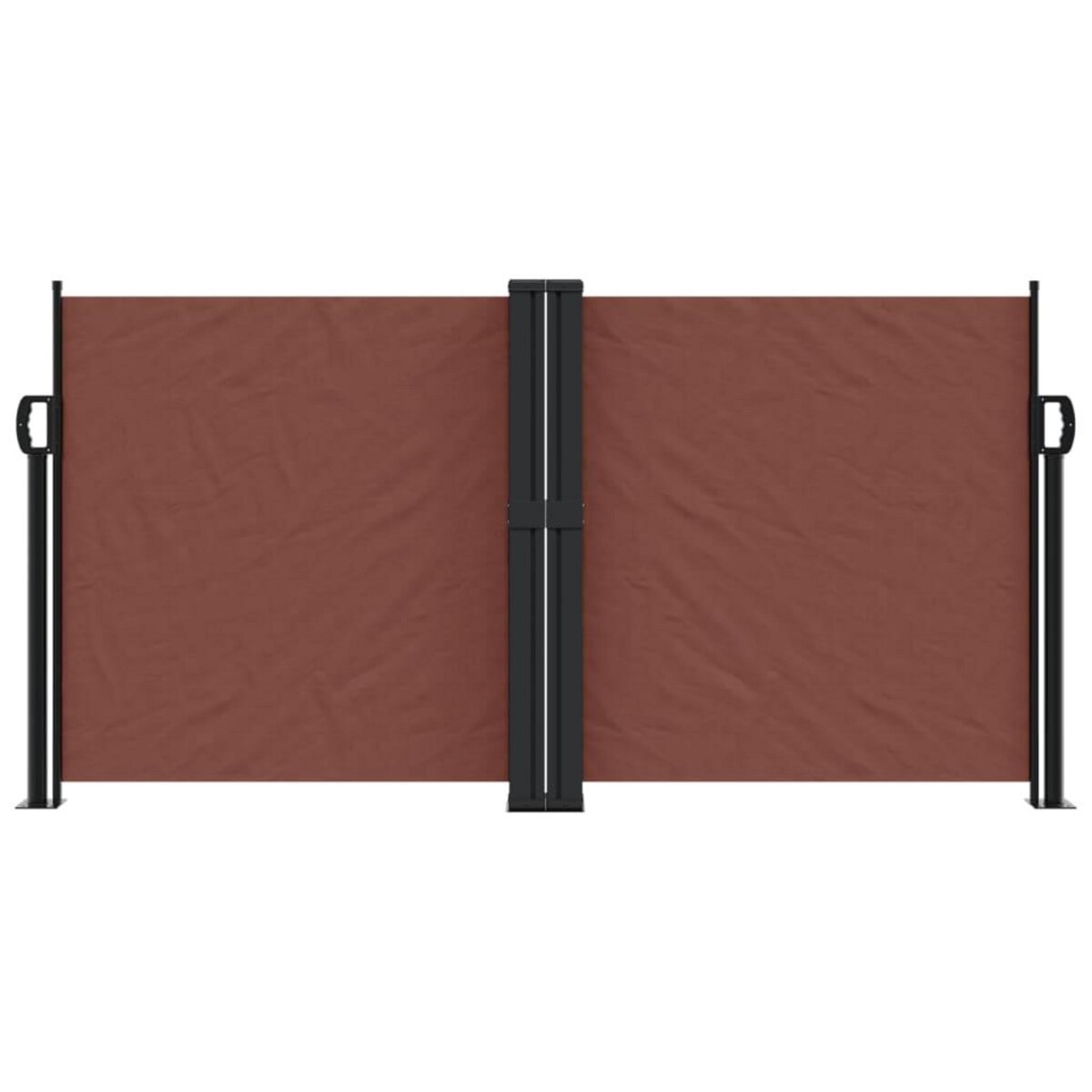 VIDAXL Auvent lateral retractable marron 120x1000 cm