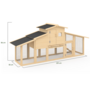 Voir la diapositive 5 : ID MARKET Poulailler VIP avec pondoir et clapier double XXL en bois