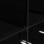 Voir la diapositive 5 : ID MARKET Grande armoire de rangement penderie pliable vêtements en tissu noir dressing DOUBLE XXL