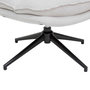 Voir la diapositive 5 : ATMOSPHERA Fauteuil pivotant en tissu et pieds métal HARPER