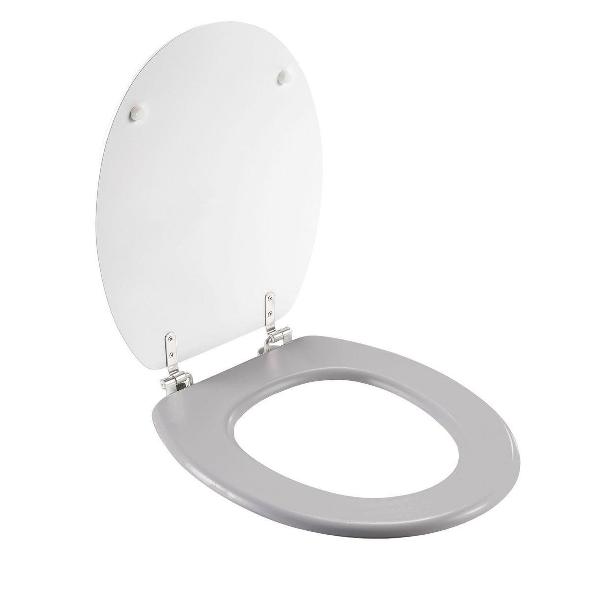 Voir la diapositive 2 : Douceur d'Intérieur Abattant wc imprimé  amber  46cm gris