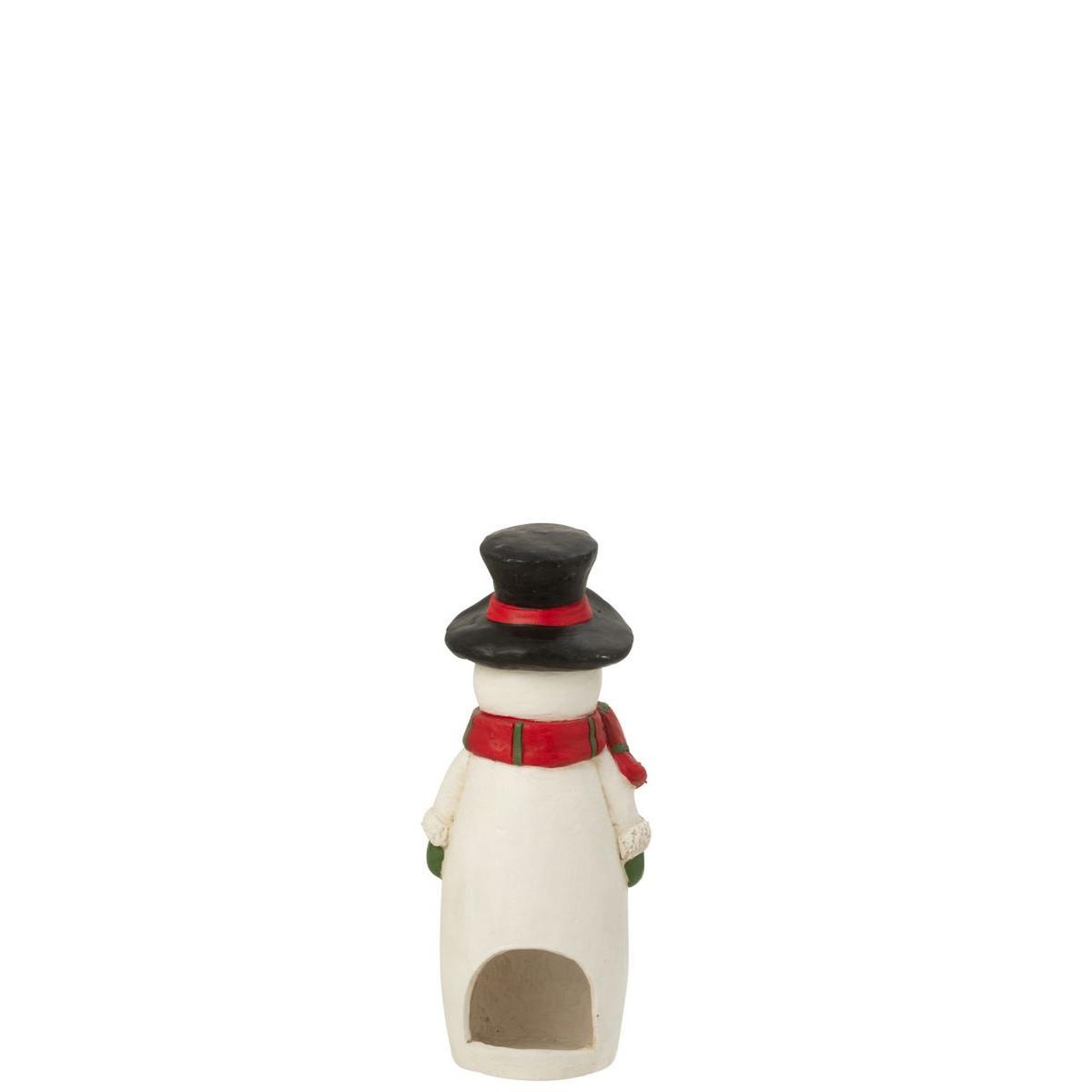 Voir la diapositive 3 : J-LINE Photophore bonhomme de neige  christmas show  51cm multicolore