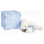 Voir la diapositive 2 : DOUDOU ET COMPAGNIE PELUCHE LAPIN BONBON BLEU DOUDOU CIE