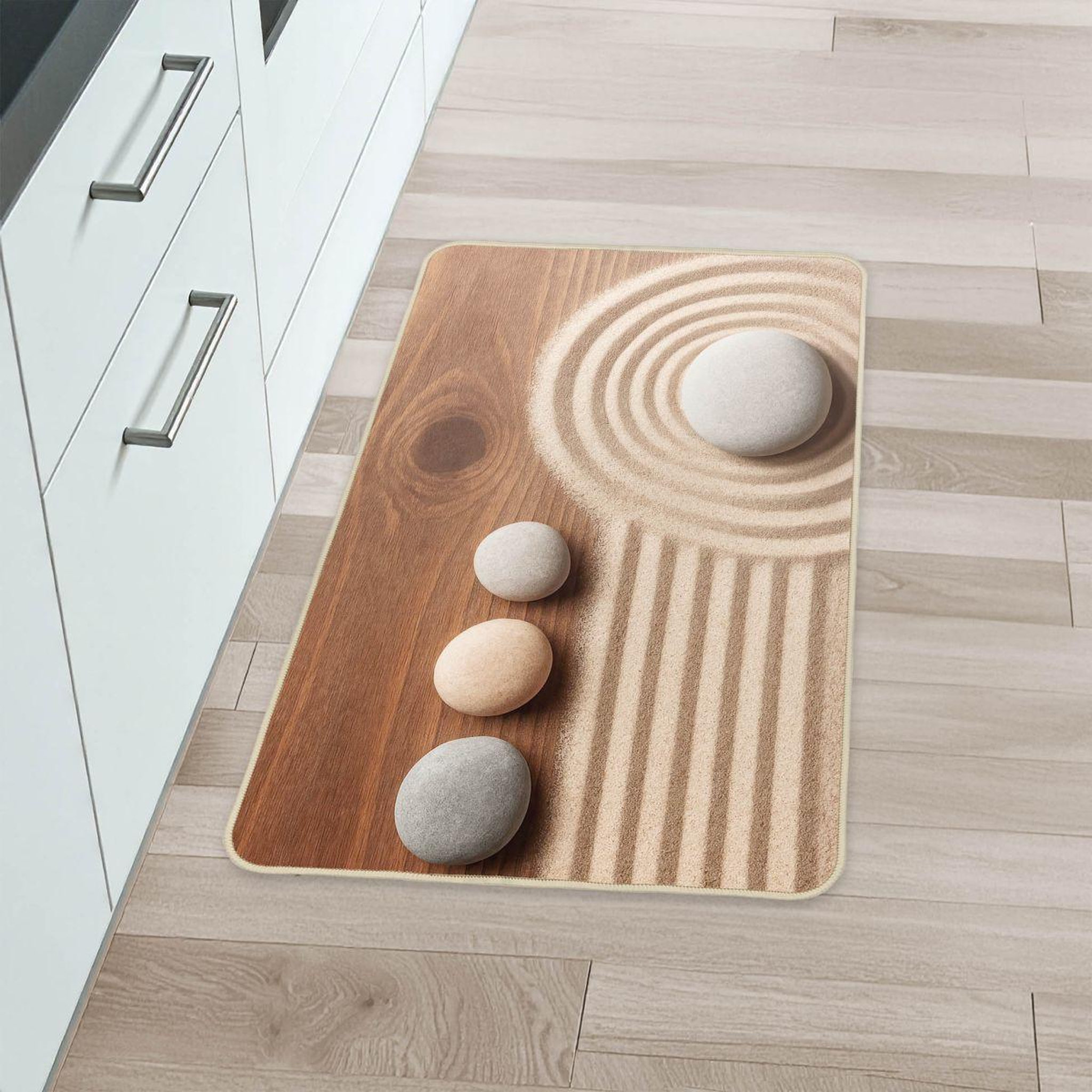 Voir la diapositive 2 : Douceur d'Intérieur Tapis imprimé  zenia  45x75cm naturel