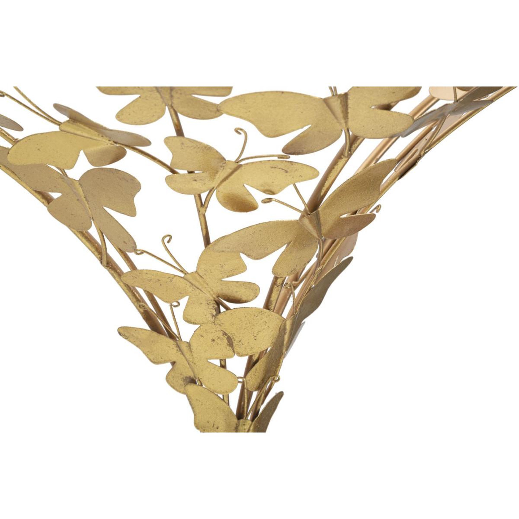 Voir la diapositive 3 : Paris Prix Table de chevet murale  butterfly  44cm or