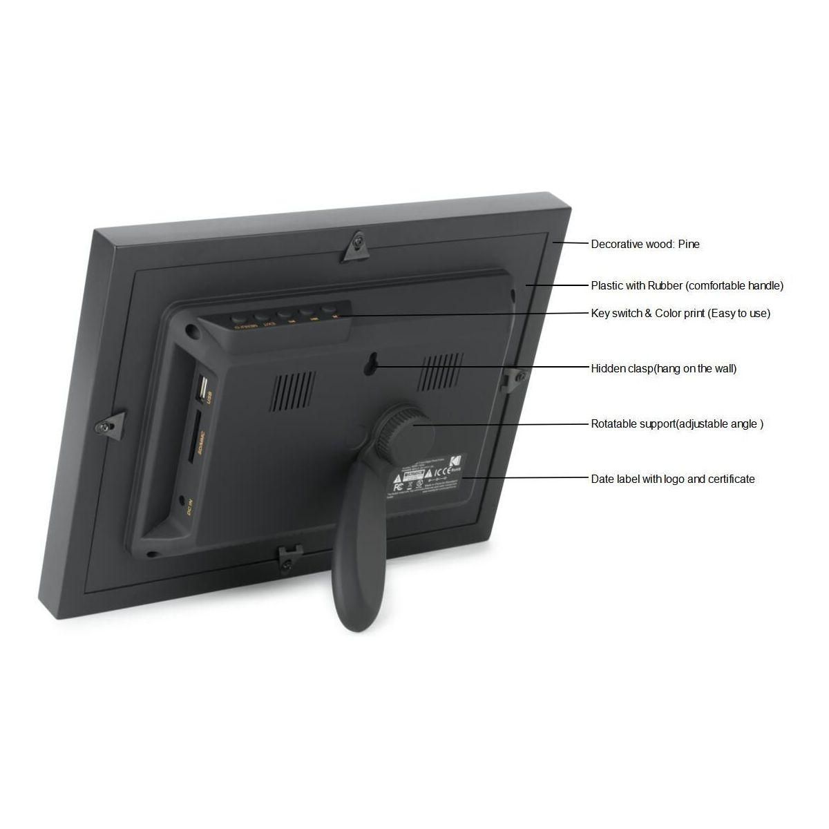 Kodak Cadre photo numérique 7' cadre noir