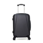 HERO HERO - Valise Cabine LANZAROTE 55 cm 4 Roues. Coloris disponibles : Rose, Bleu, Beige, Gris, Rouge, Noir