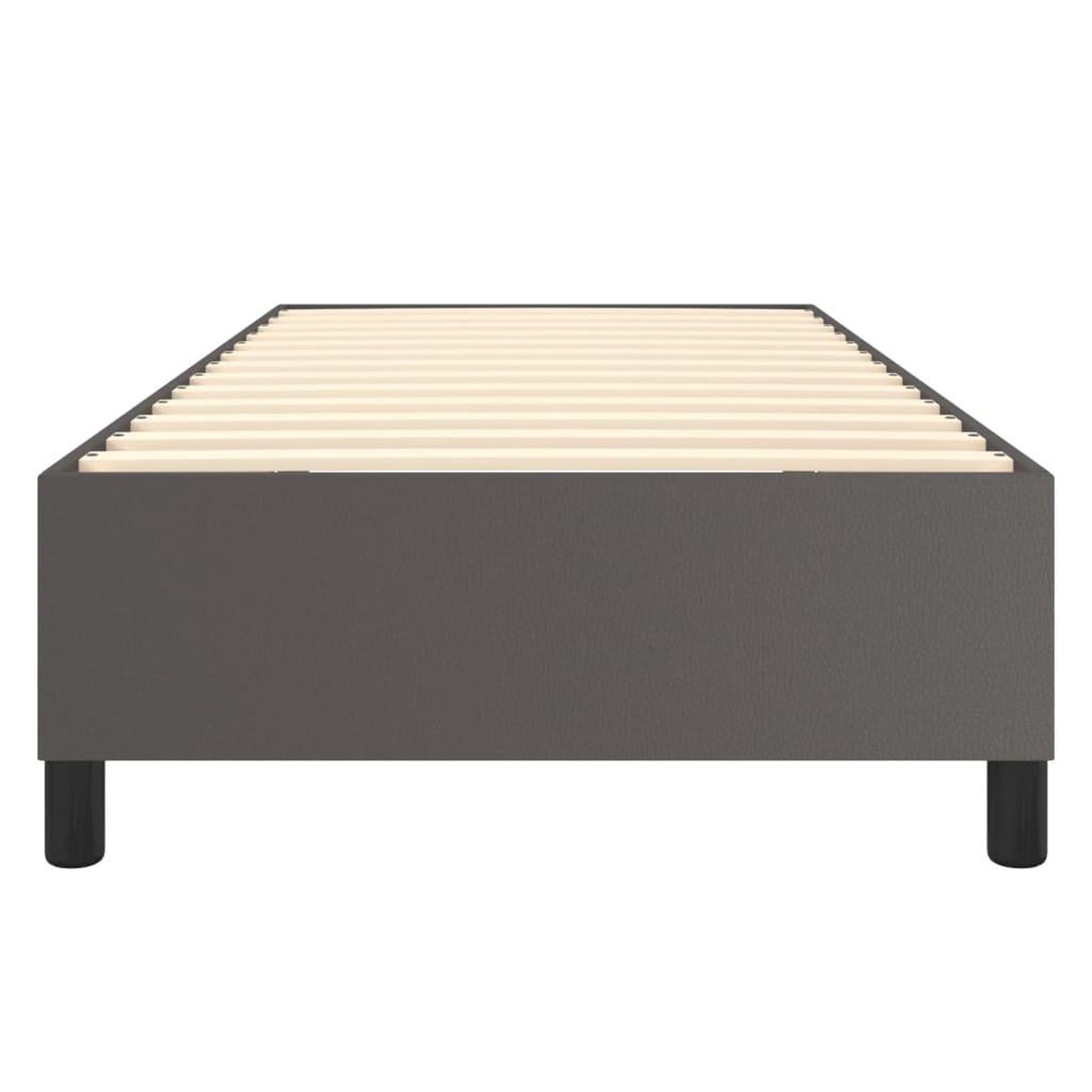 Voir la diapositive 5 : VIDAXL Cadre de lit sans matelas gris 100x200 cm similicuir