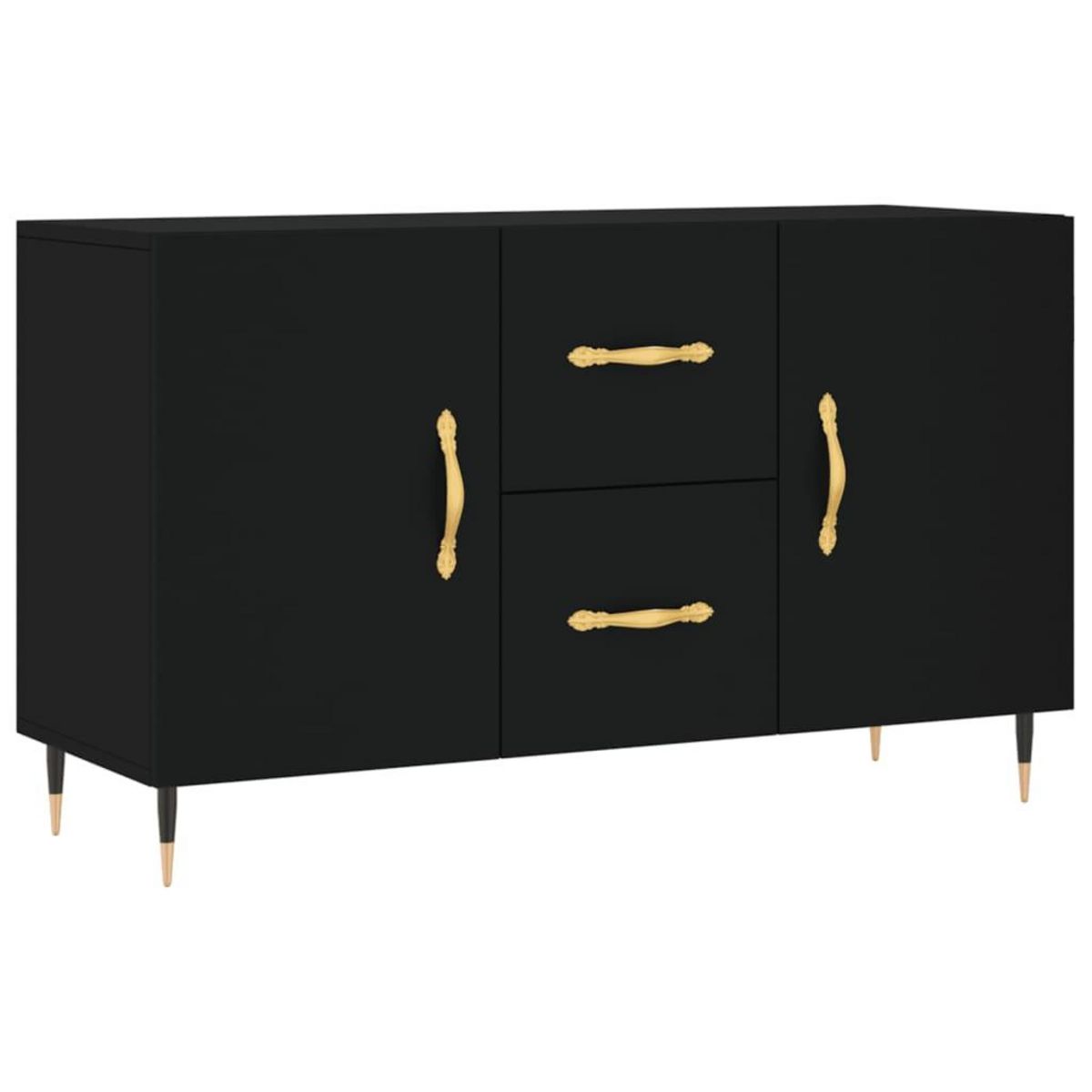 VIDAXL Buffet noir 100x36x60 cm bois d'ingenierie