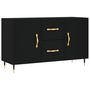 Voir la diapositive 2 : VIDAXL Buffet noir 100x36x60 cm bois d'ingenierie