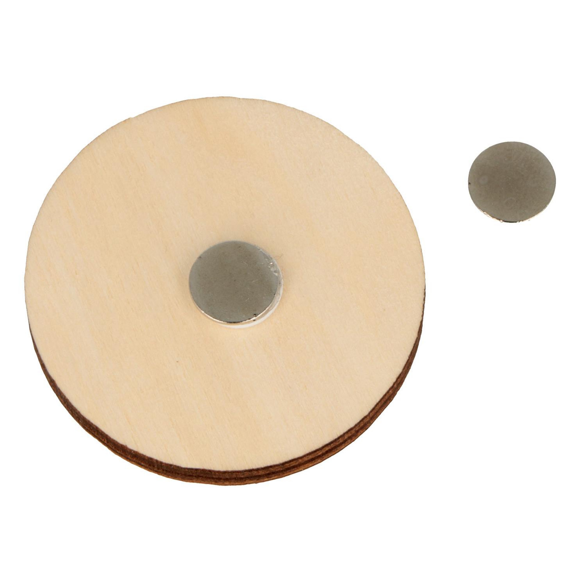 Voir la diapositive 2 : Artemio 10 magnets en bois à personnaliser