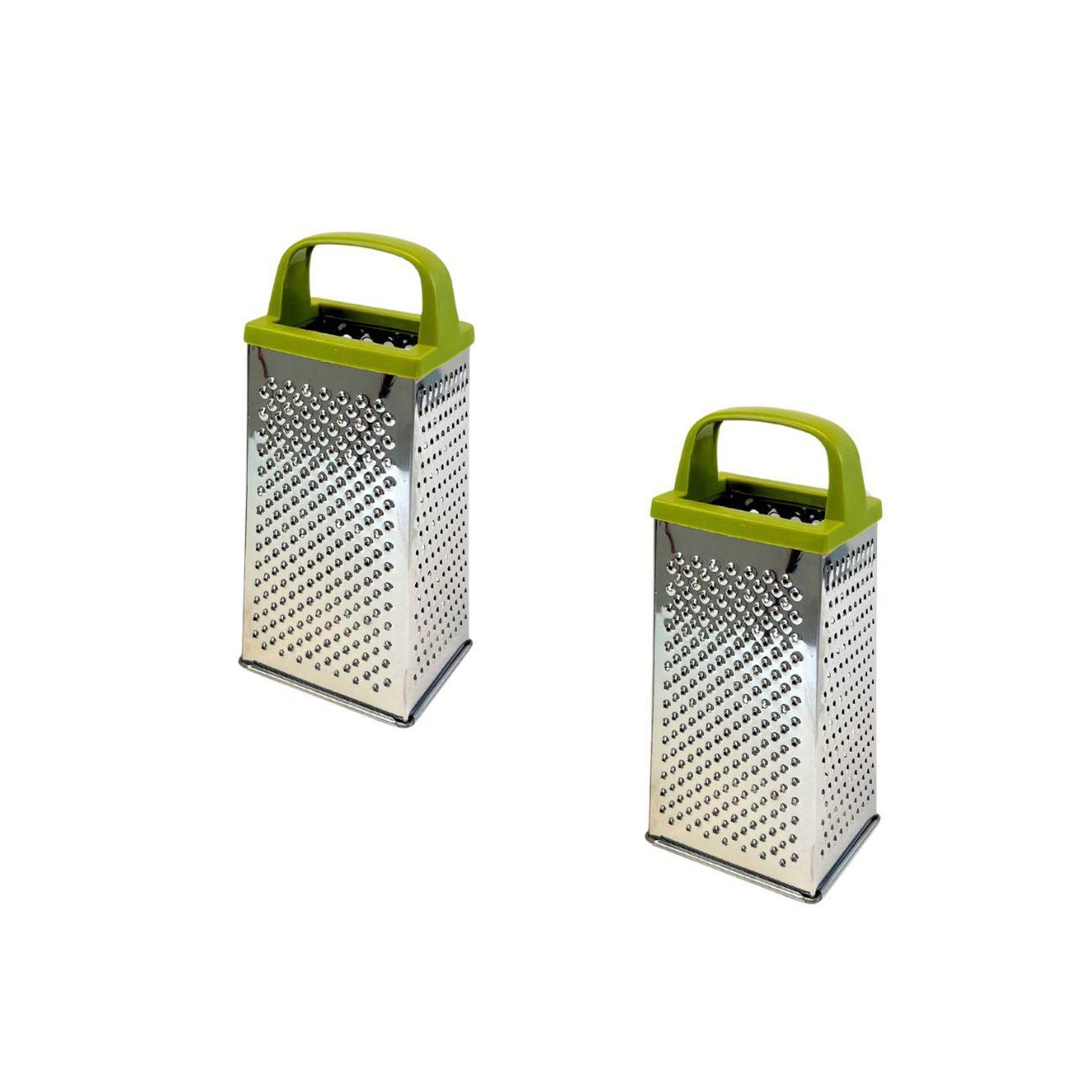 Fackelmann Râpe à main multifonction en pe vert set de 2, dimensions 11 x 8,6 x 23,5 cm fackelmann zero