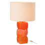 Voir la diapositive 2 : Paris Prix Lampe à Poser Design  3 Cubes  62cm Orange