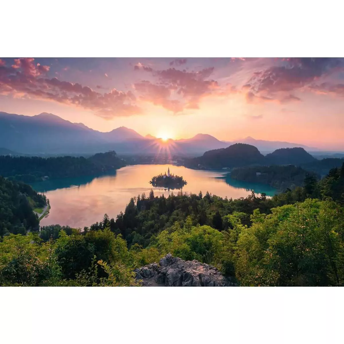 RAVENSBURGER Puzzle 3000 pièces :  Lac de Bled, Slovénie