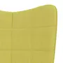 VIDAXL Chaise a bascule Vert Tissu
