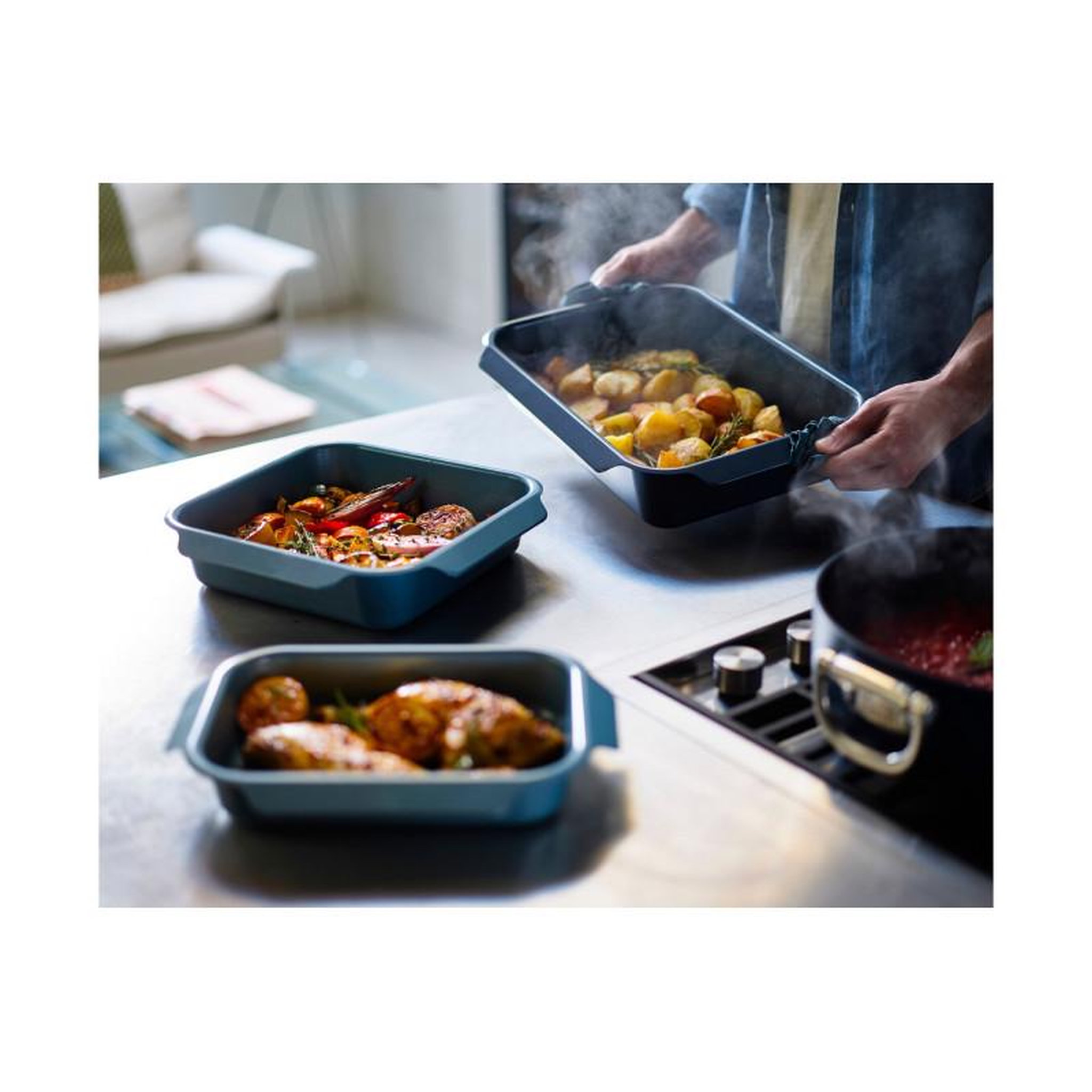Voir la diapositive 3 : Joseph Joseph Plat moule Joseph Joseph Nest Plat a rotir large 41 cm
