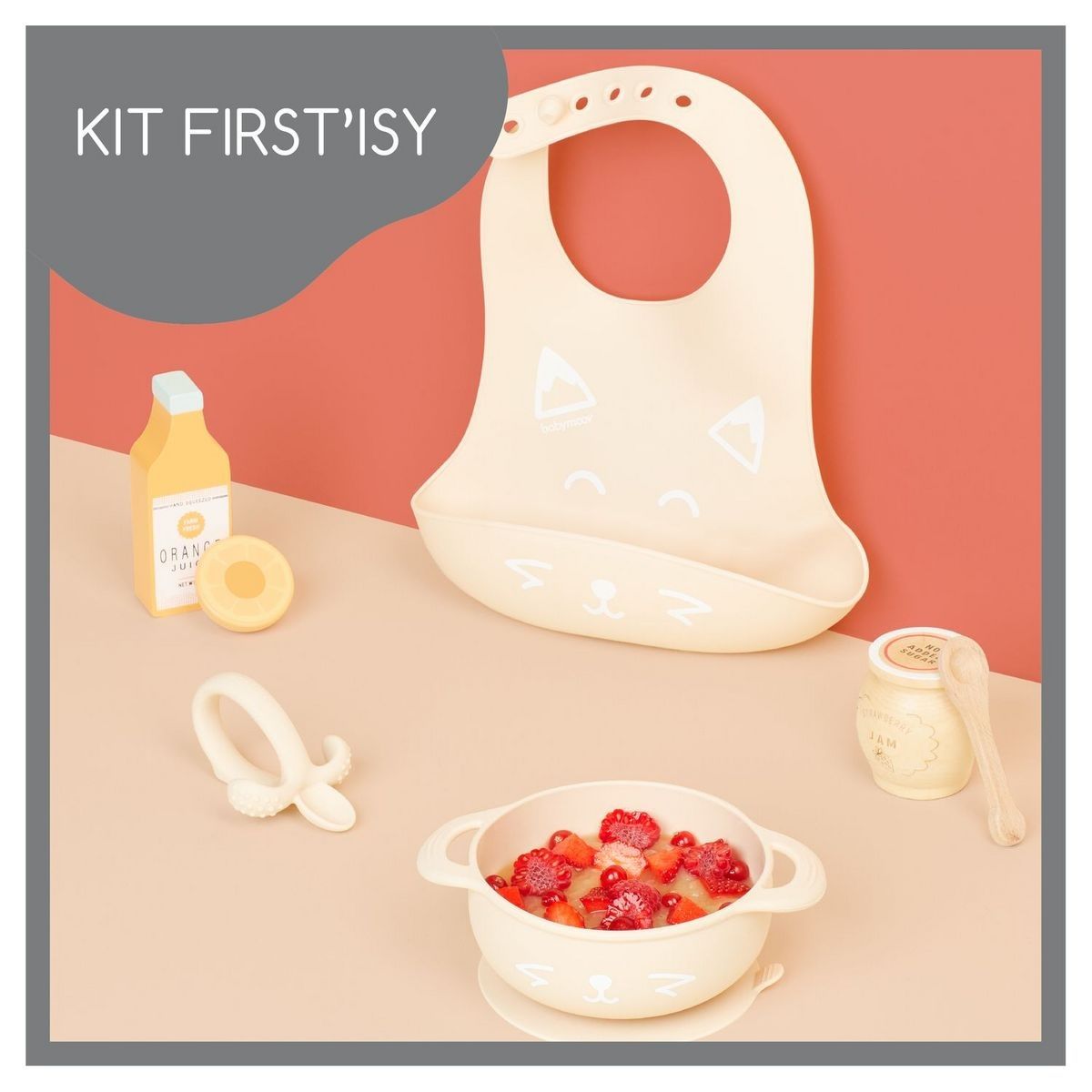 BABYMOOV Kit repas en silicone FIRST'ISY