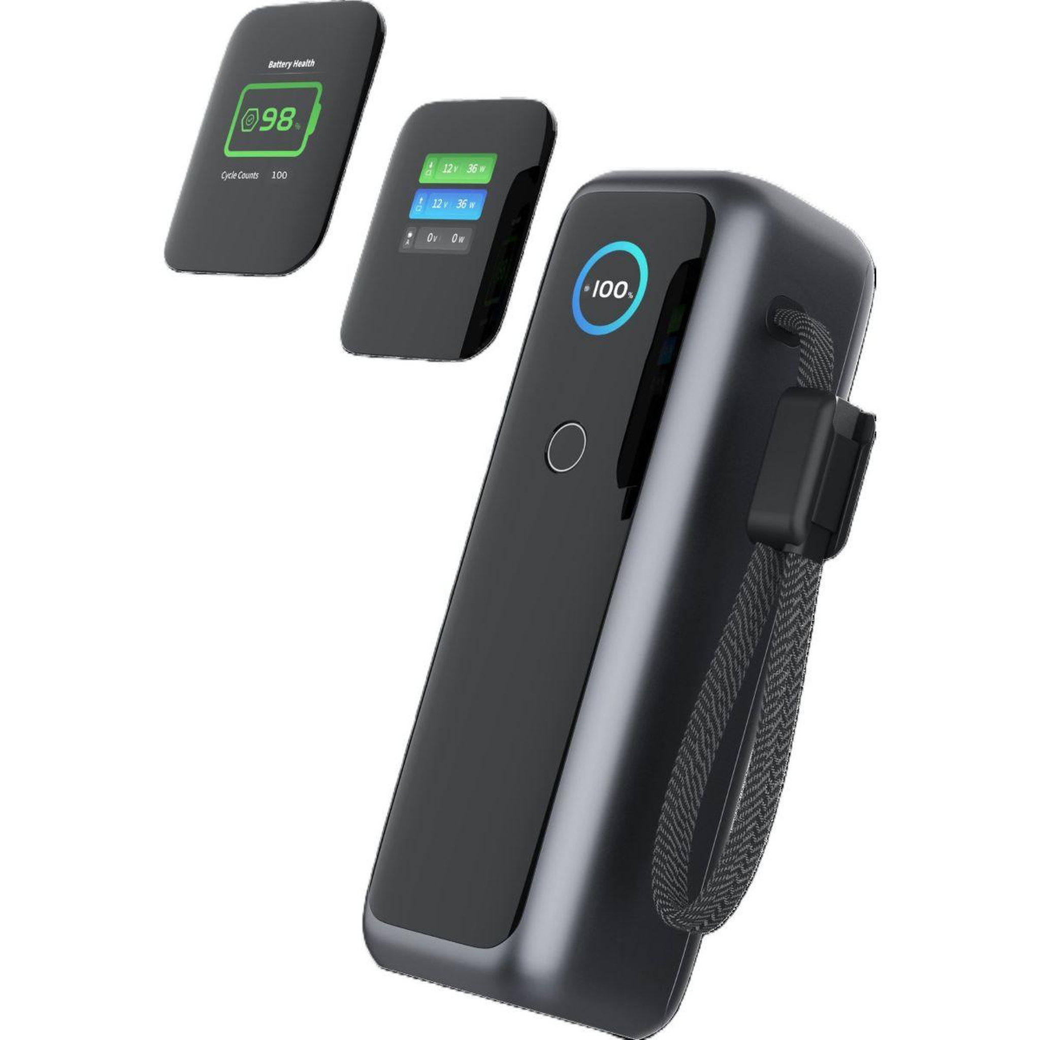 Voir la diapositive 2 : FORCE POWER Batterie externe 27600 mah 165w avec écran