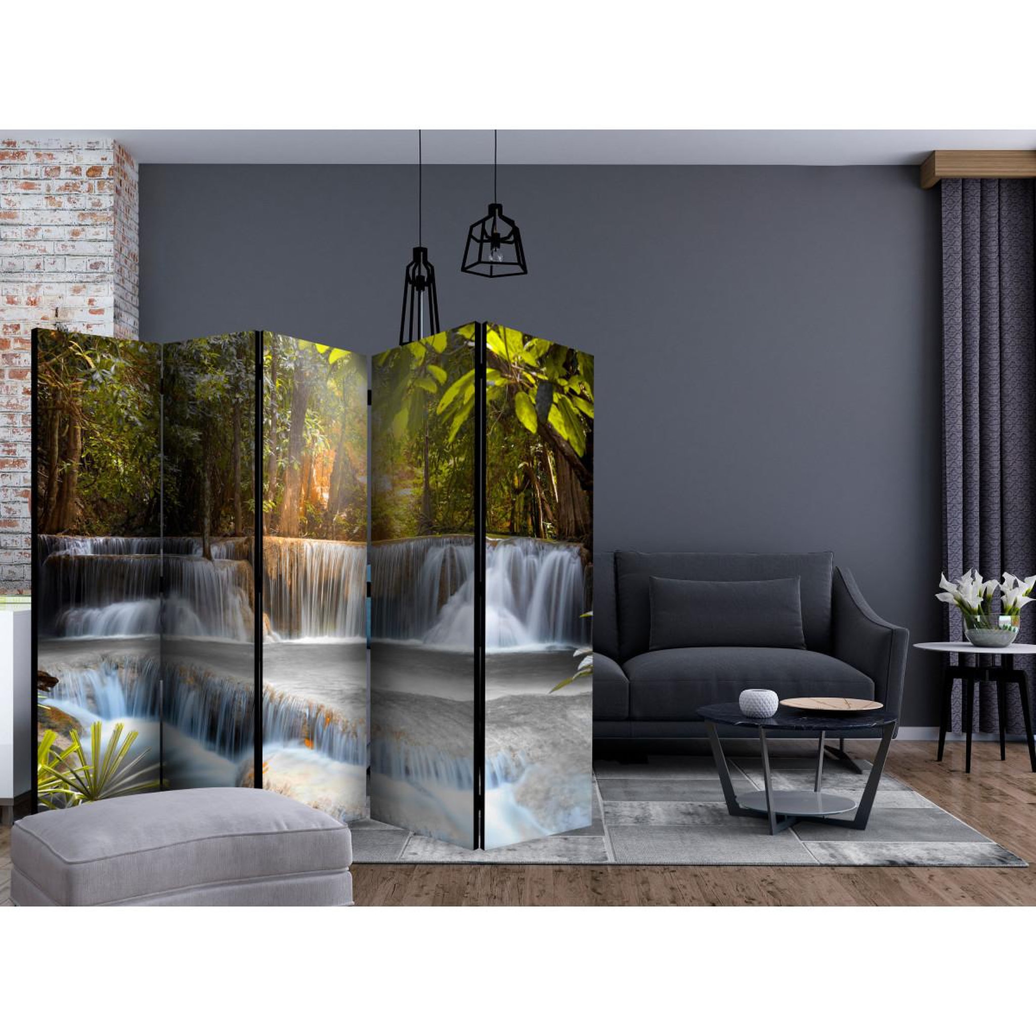 Voir la diapositive 2 : Paris Prix Paravent 5 volets  dawn  172x225cm