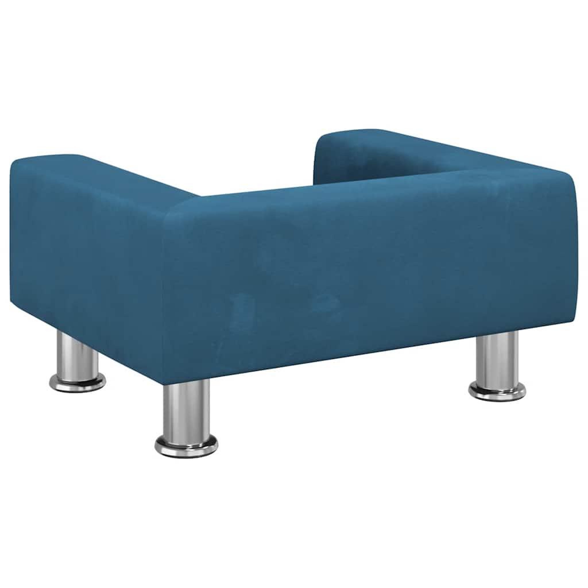 Voir la diapositive 5 : VIDAXL Lit pour chien bleu 50x40x26,5 cm velours