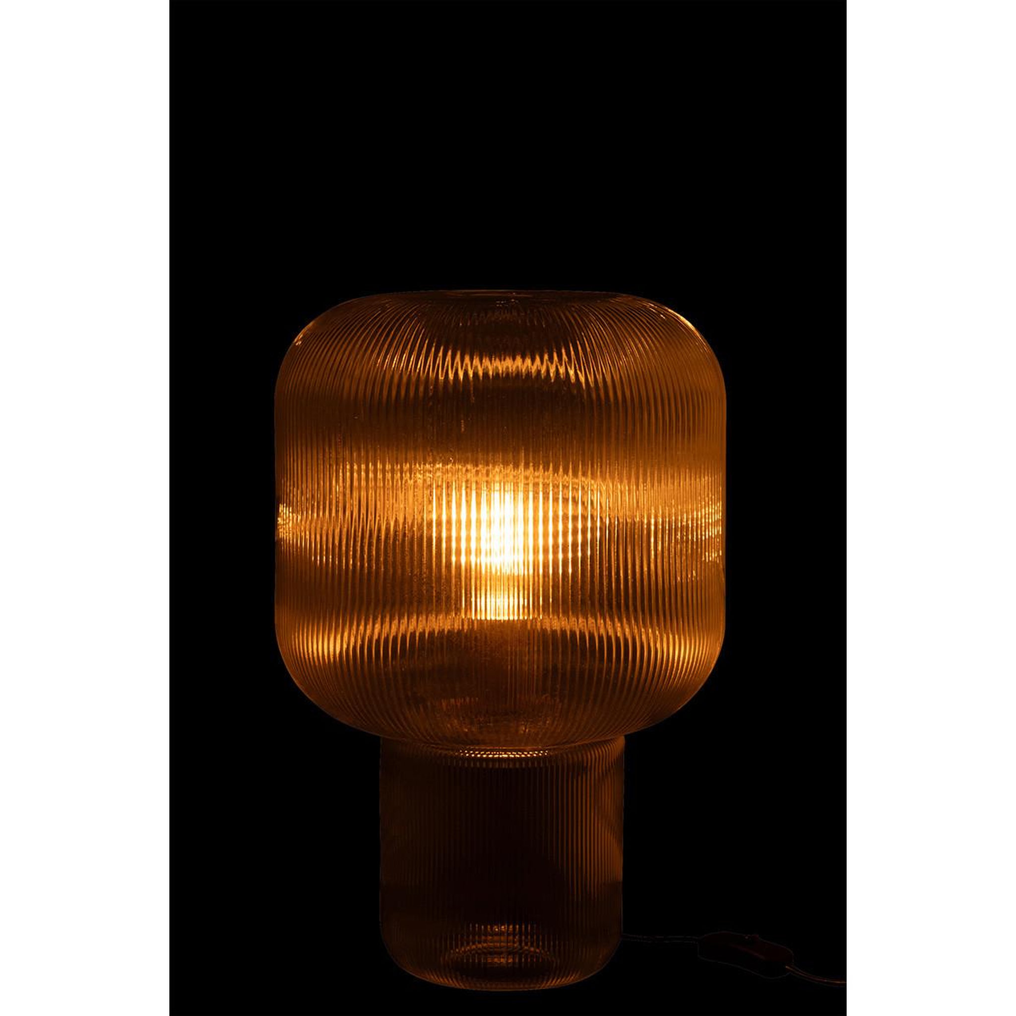 Voir la diapositive 3 : J-LINE Lampe à poser en verre  allyson  42cm transparent