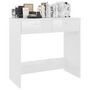 Voir la diapositive 3 : VIDAXL Bureau Blanc brillant 80x40x75 cm Agglomere