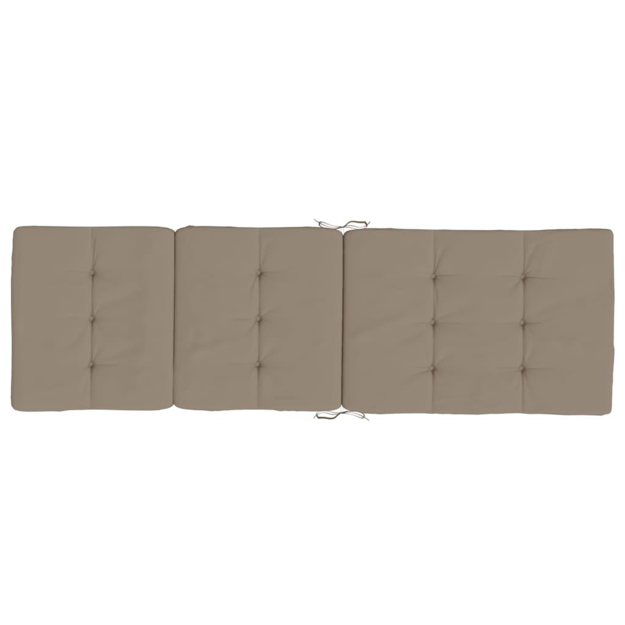 Voir la diapositive 5 : VIDAXL Coussins de chaise longue lot de 2 taupe tissu oxford