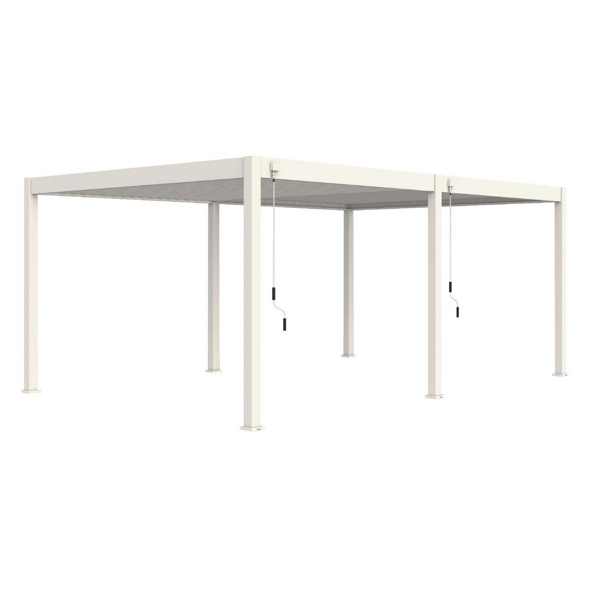 Pergola Bioclimatique autoportée 4x6 m - Aluminium - Blanc -  VS OmBREA®