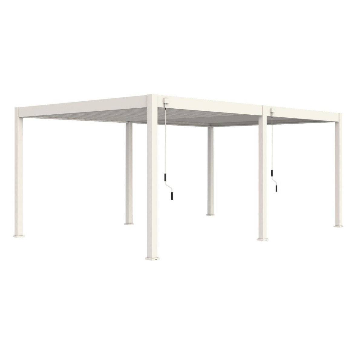 Pergola Bioclimatique autoportée 4x6 m - Aluminium - Blanc -  VS OmBREA®