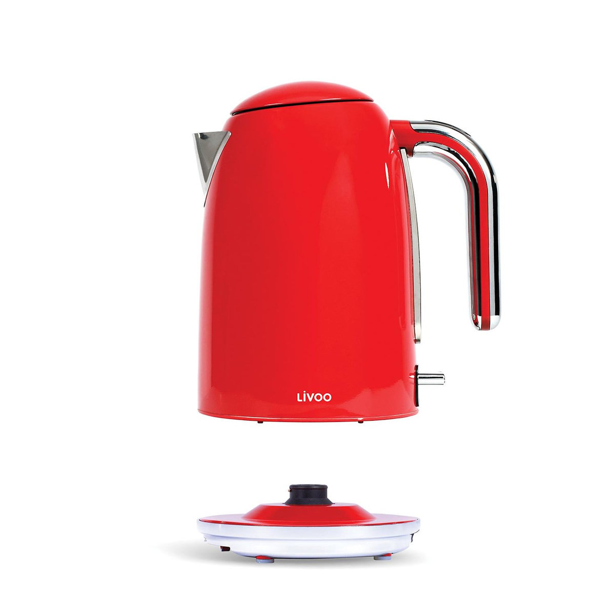 LIVOO Bouilloire électrique 1.7l 2200w rouge - dod180r