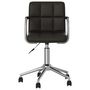 Voir la diapositive 3 : VIDAXL Chaise de bureau pivotante Noir Similicuir
