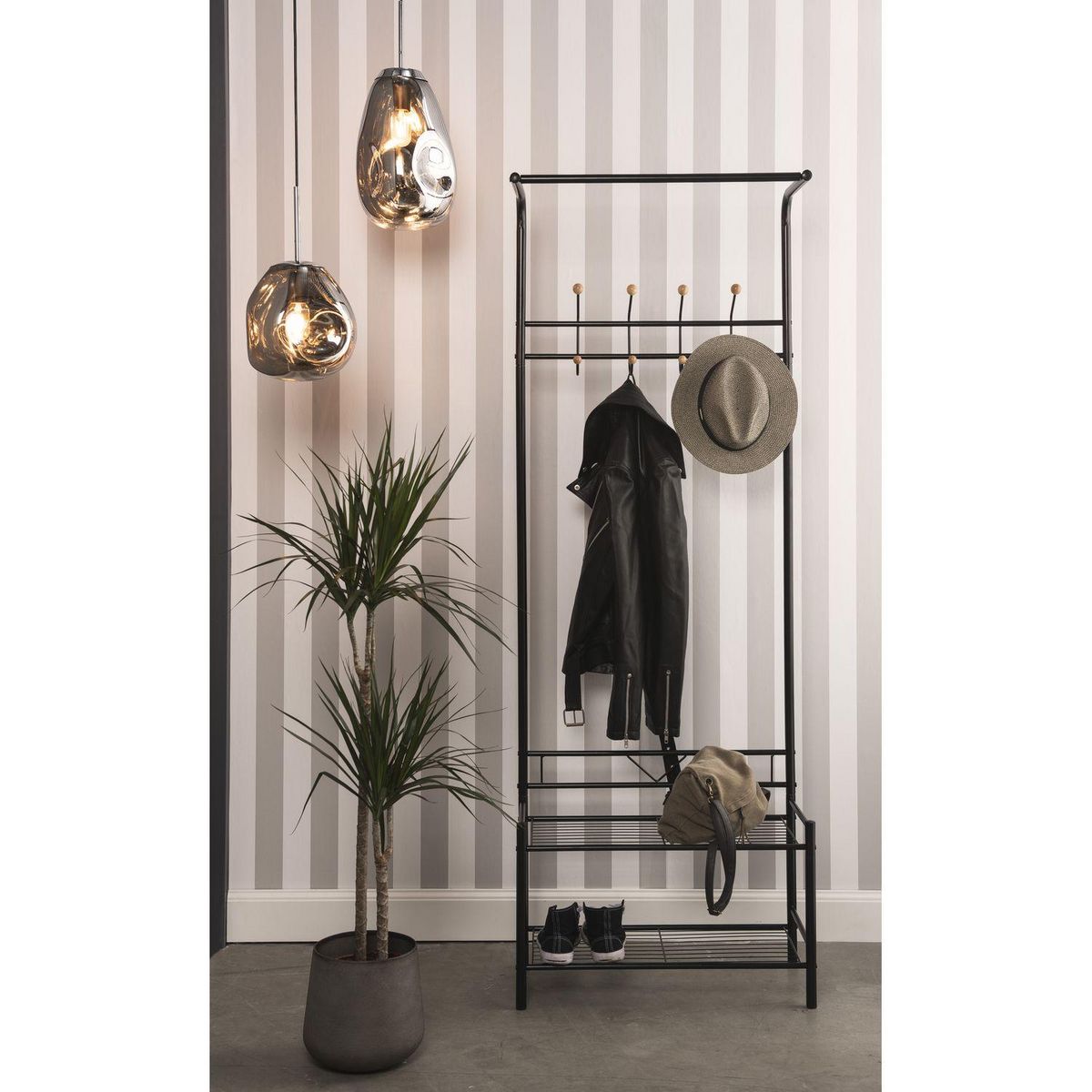 Leitmotiv Porte manteau design industriel Saturnus