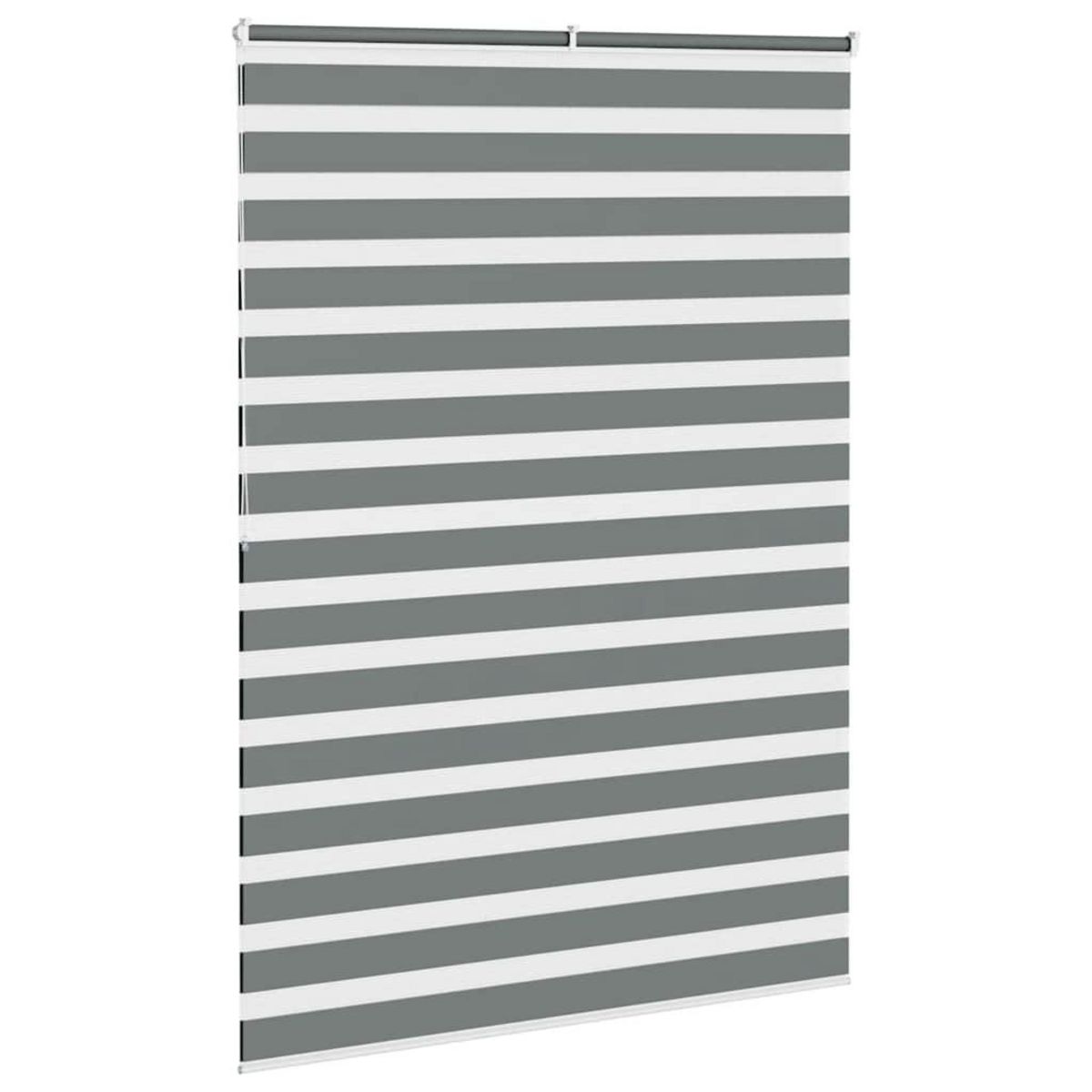 VIDAXL Store zebre gris fonce largeur du tissu 155,9 cm polyester