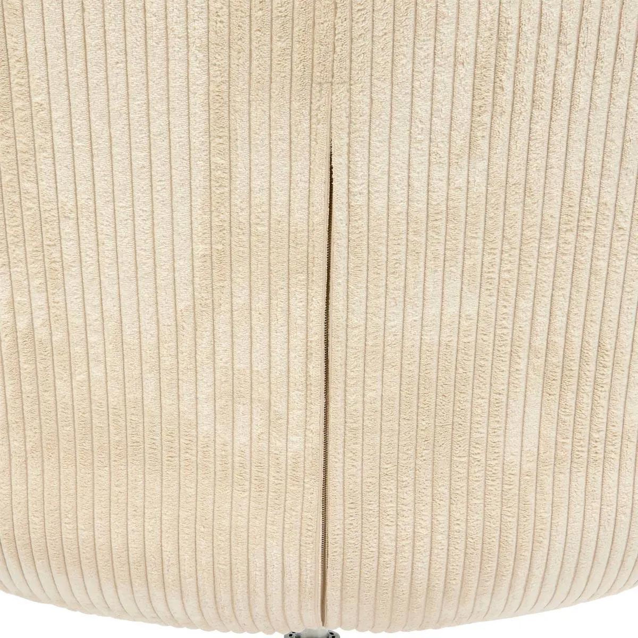 Voir la diapositive 2 : ATMOSPHERA Fauteuil pivotant côtelé  harper  87cm beige