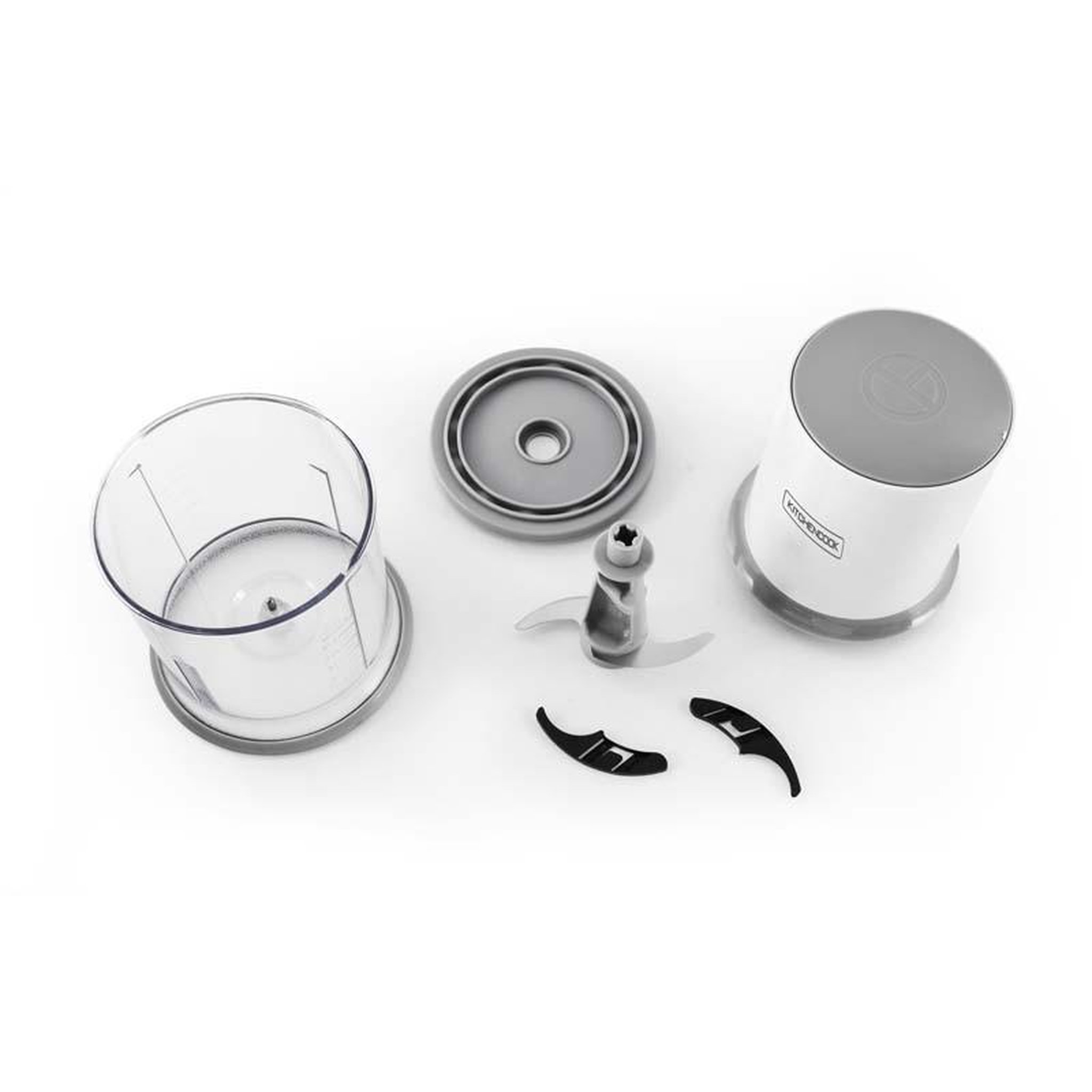 Voir la diapositive 4 : KITCHENCOOK Mini hachoir électrique avec lames en acier inoxydable mixpod400 de kitchencook