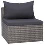 Voir la diapositive 5 : VIDAXL Salon de jardin 7 pcs et coussins et oreillers Resine tressee