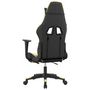Voir la diapositive 5 : VIDAXL Chaise de jeu avec repose-pied Noir et dore Similicuir