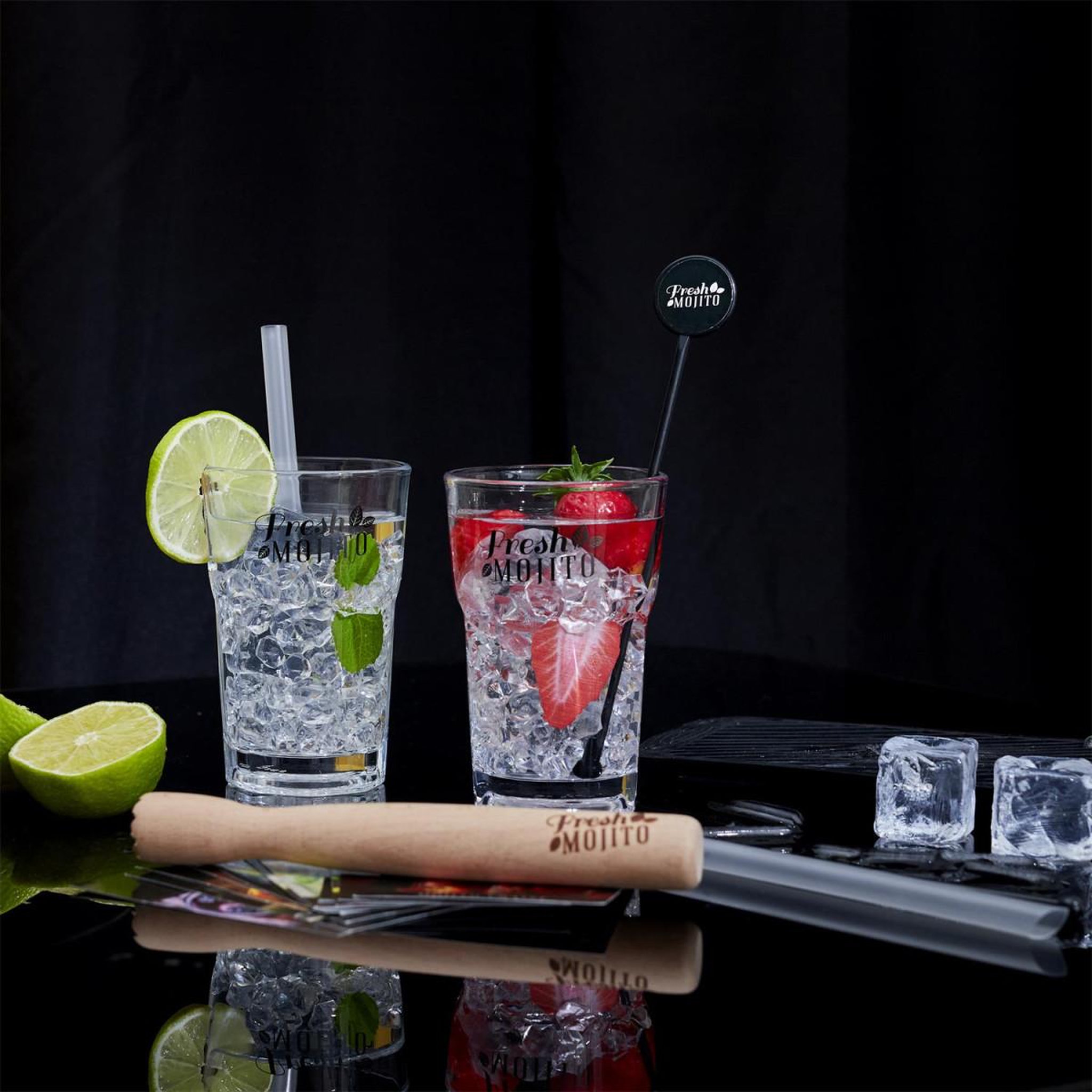 Voir la diapositive 5 : COOK CONCEPT Coffret mojito avec recette  fresh  40cm multicolore