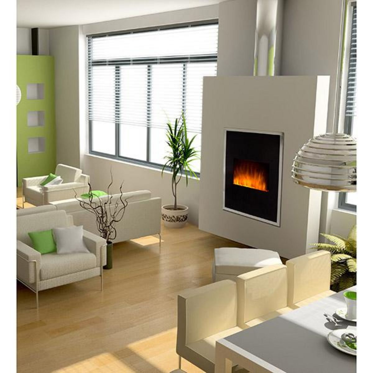 Chemin'arte Cheminée électrique 1800w noir - empire state